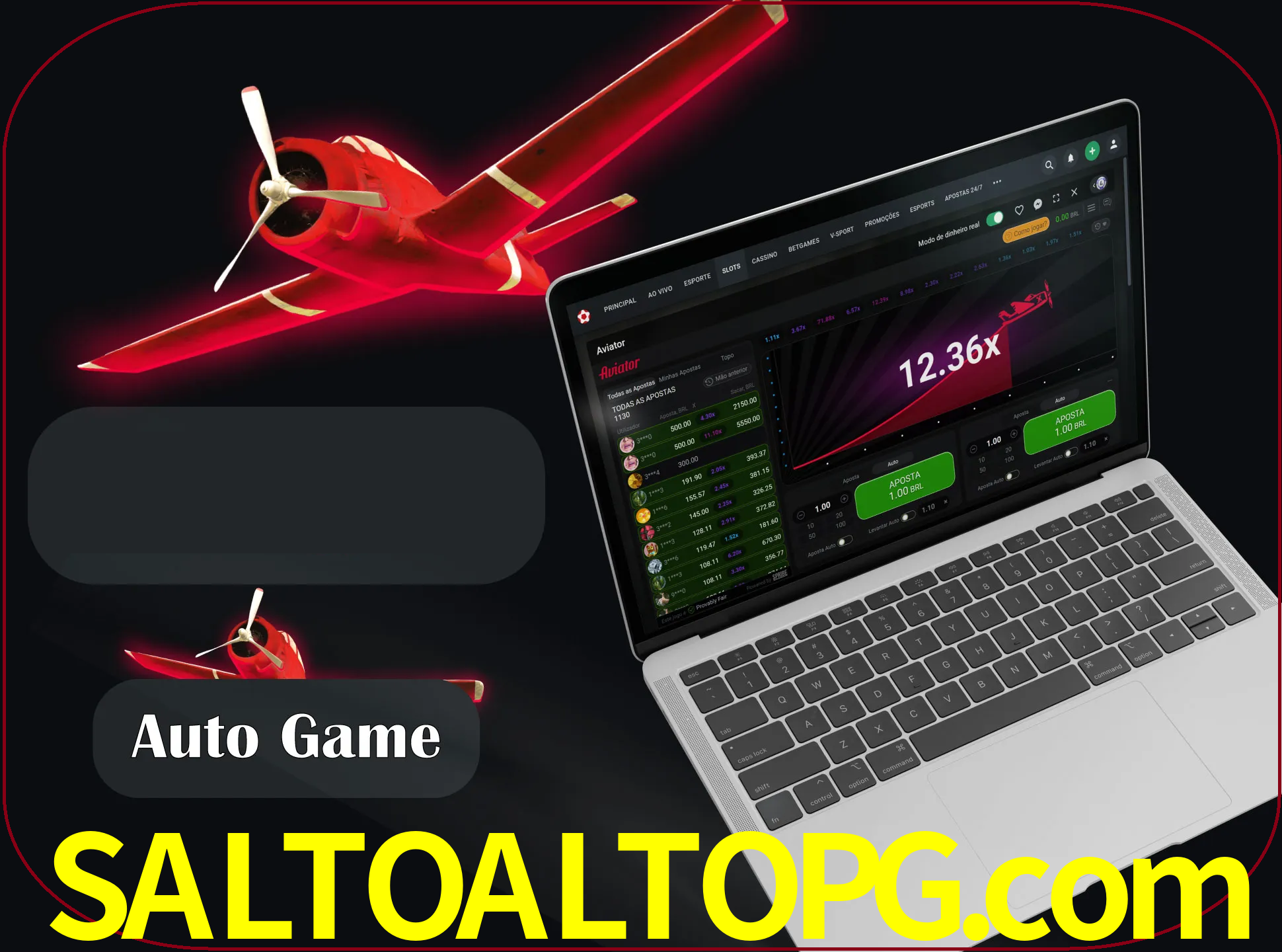No modo automático, os jogos apostam e sacam seu dinheiro automaticamente.