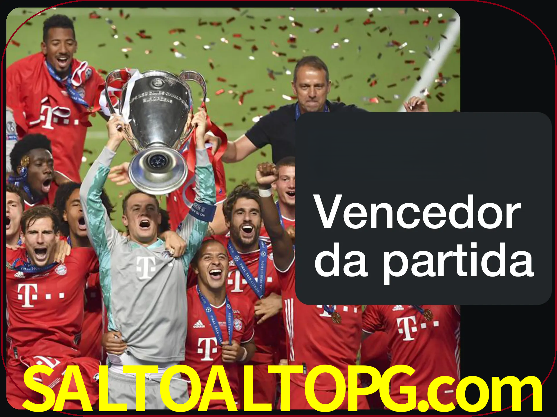 Aposte no vencedor e ganhe uma grande quantia de dinheiro.