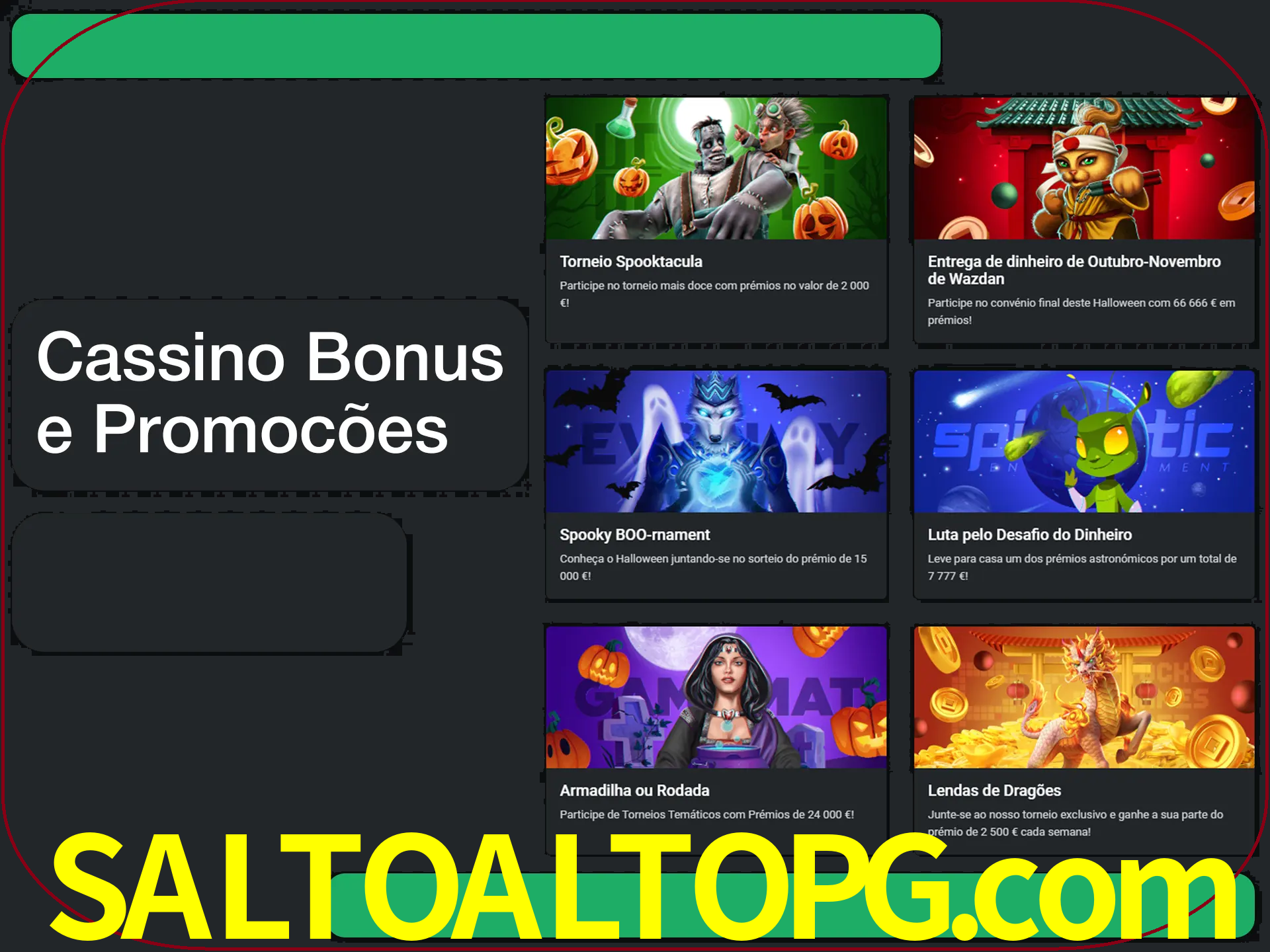 Verifique se há novos bônus de cassino para reivindicar.