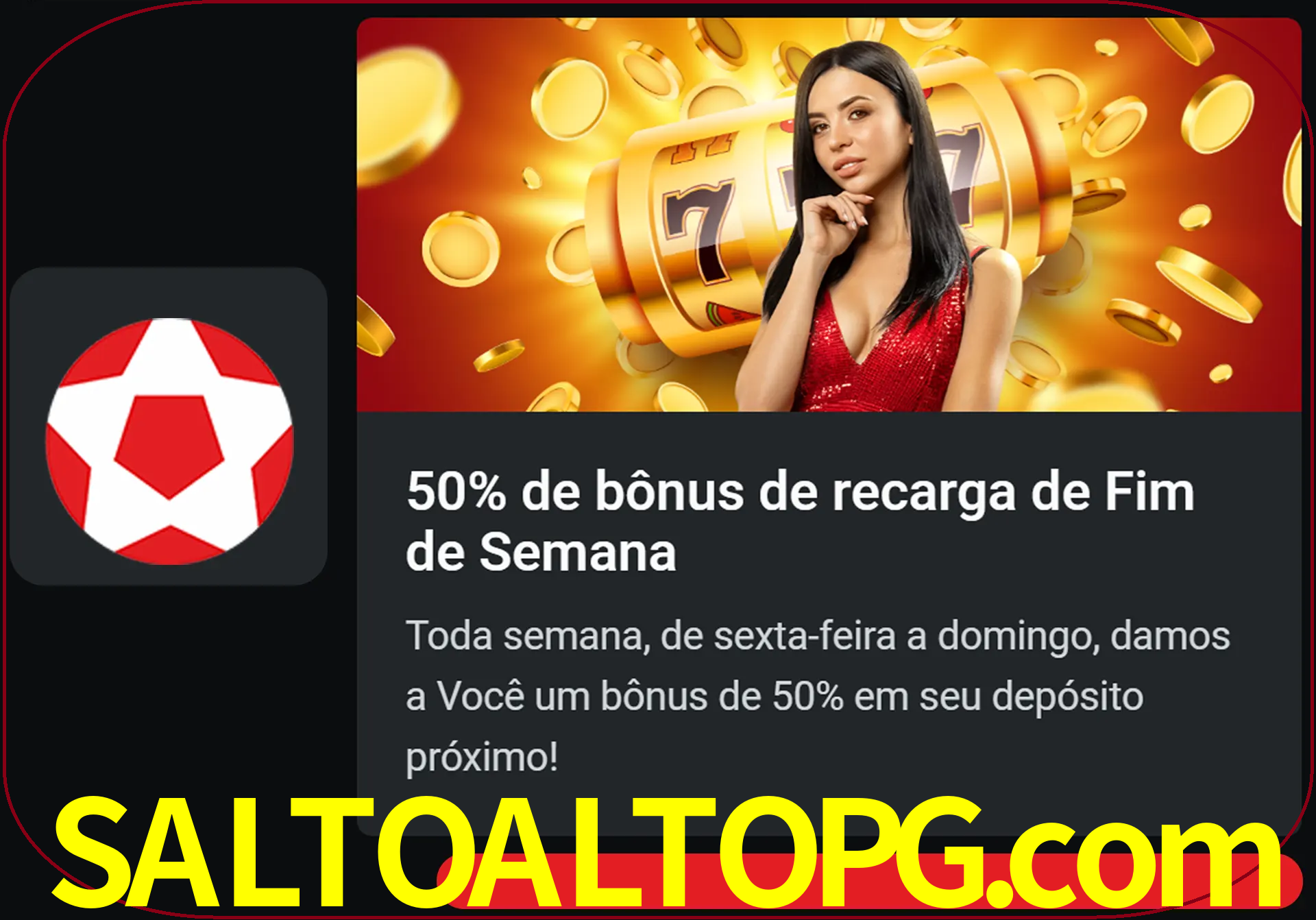 Volte a cada semana para receber novos bônus em dinheiro.