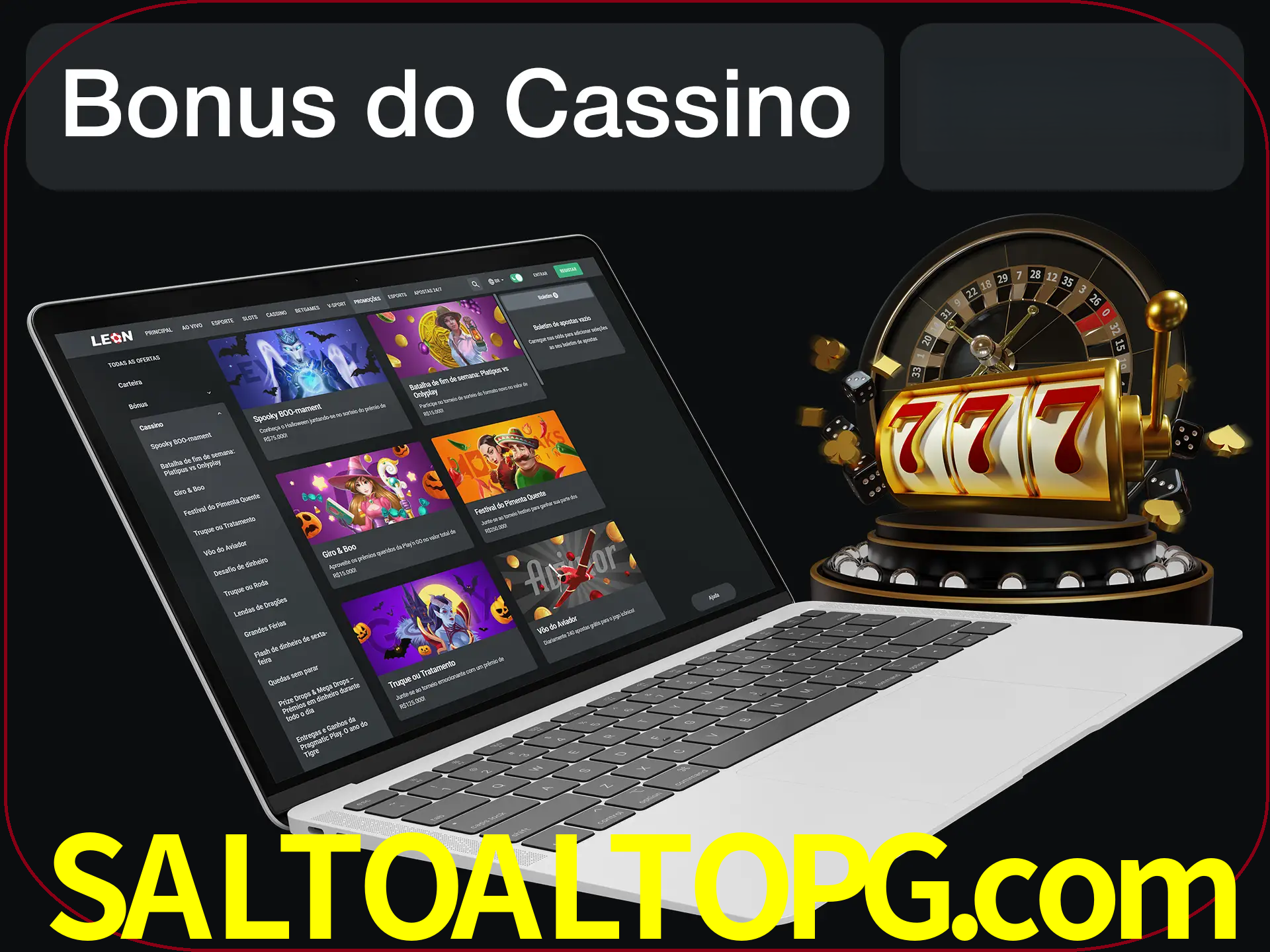 Use o bônus do cassino para começar melhor.