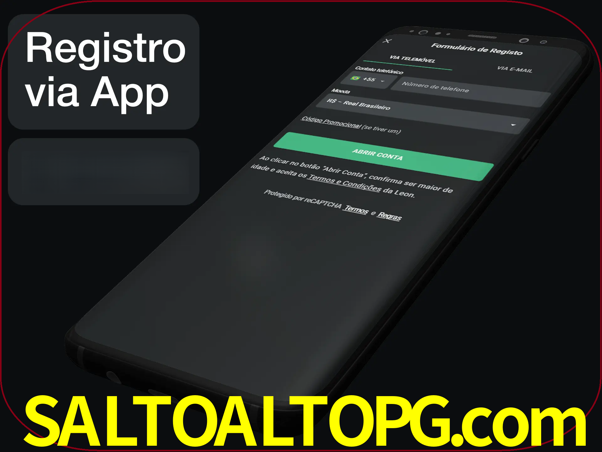 Registre-se quiclly em LeonBet usando o aplicativo.