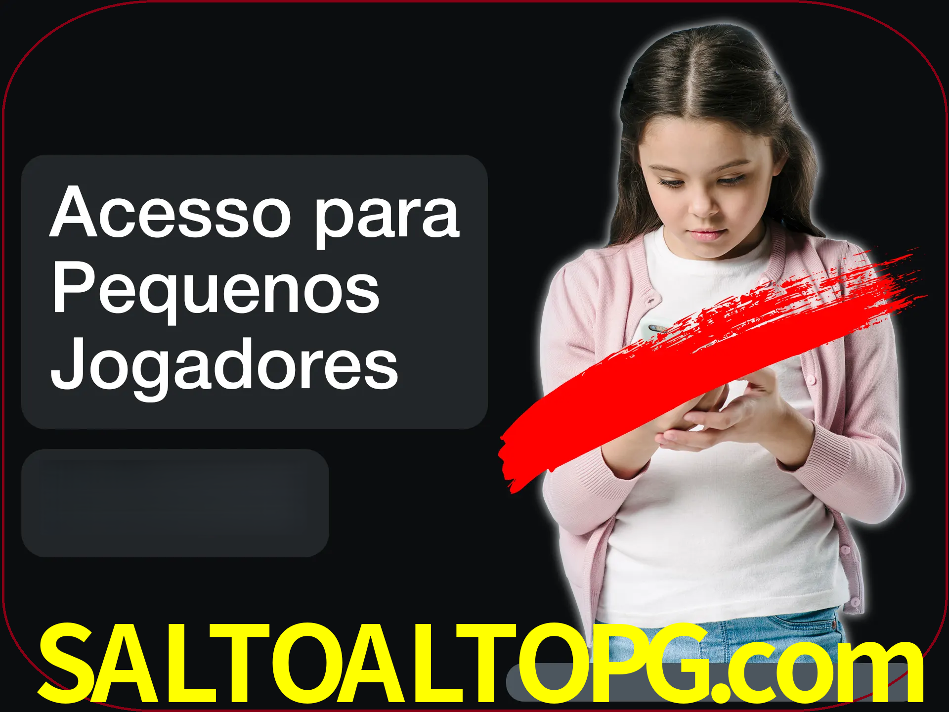 As crianças não podem jogar jogos de cassino.