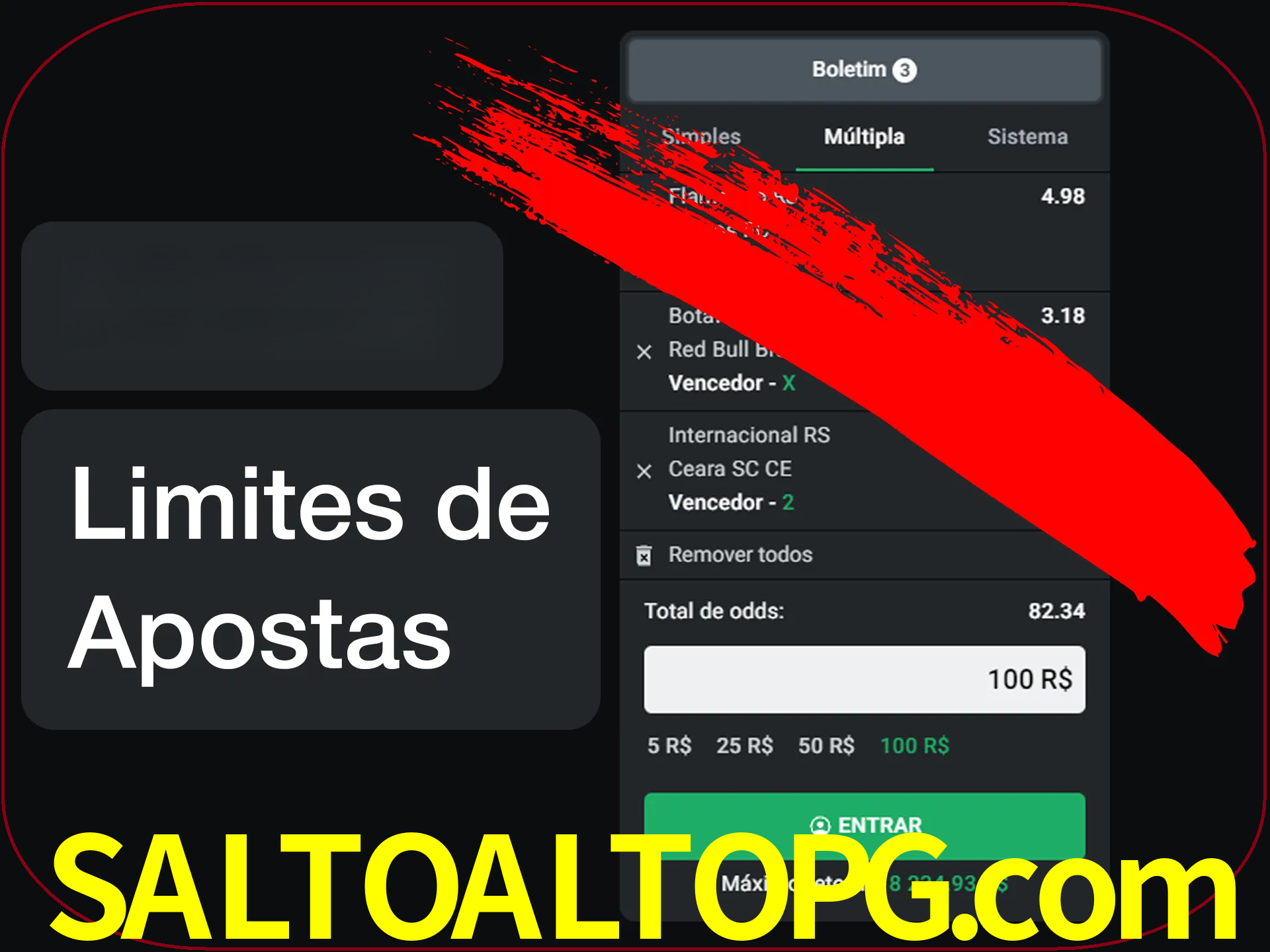 Não faça apostas loucas.