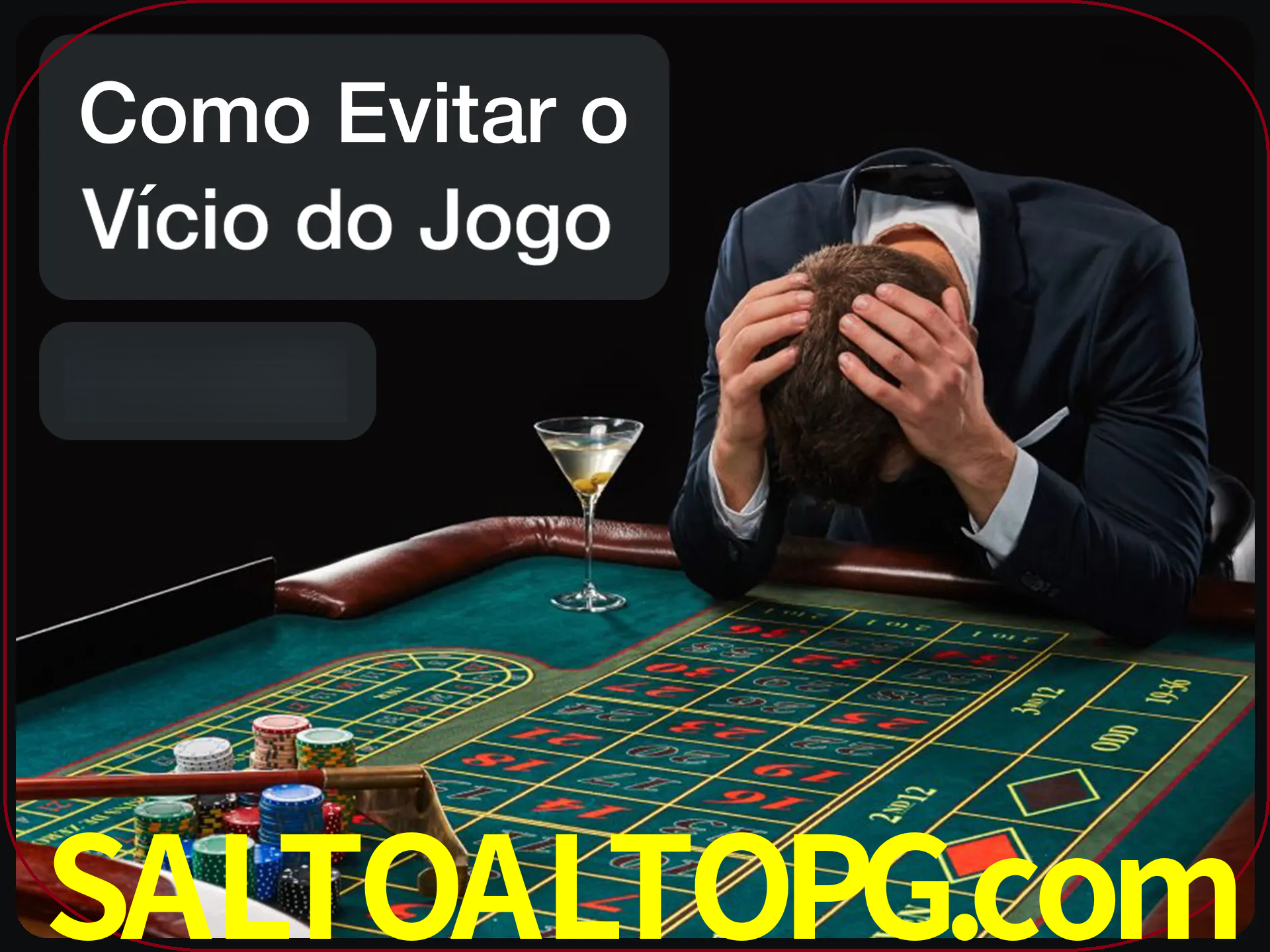 Você é responsável por cada uma de suas apostas.