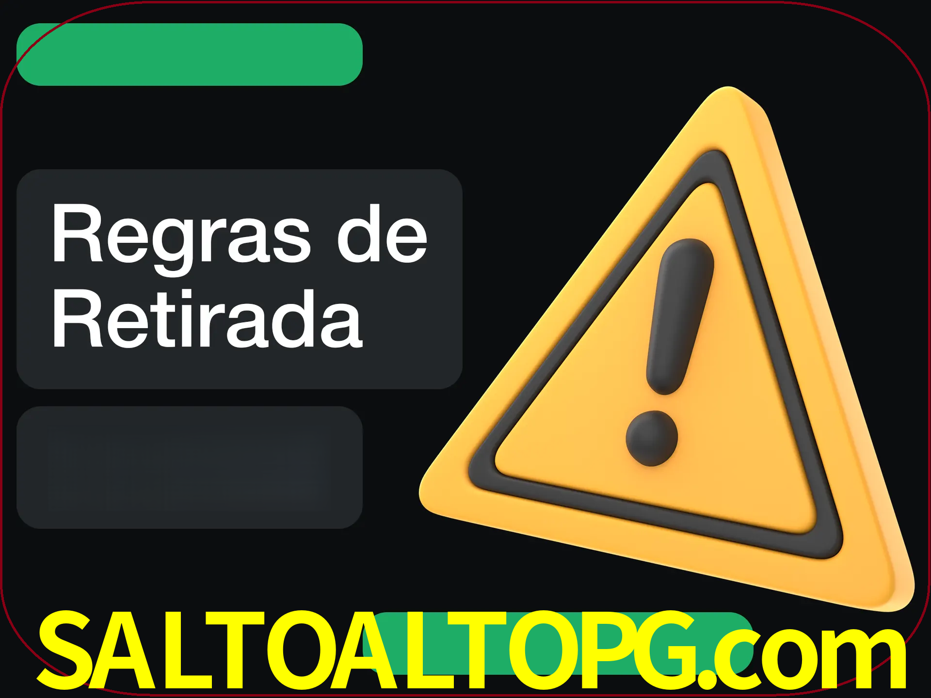 Leia as regras antes de fazer primeiro comdawal.